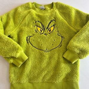 Hanna Andersson Lime Green Grinch Sweatshirt